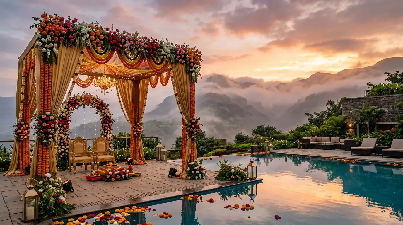 Destination Wedding Setup at Krishna Farm Chandrapur